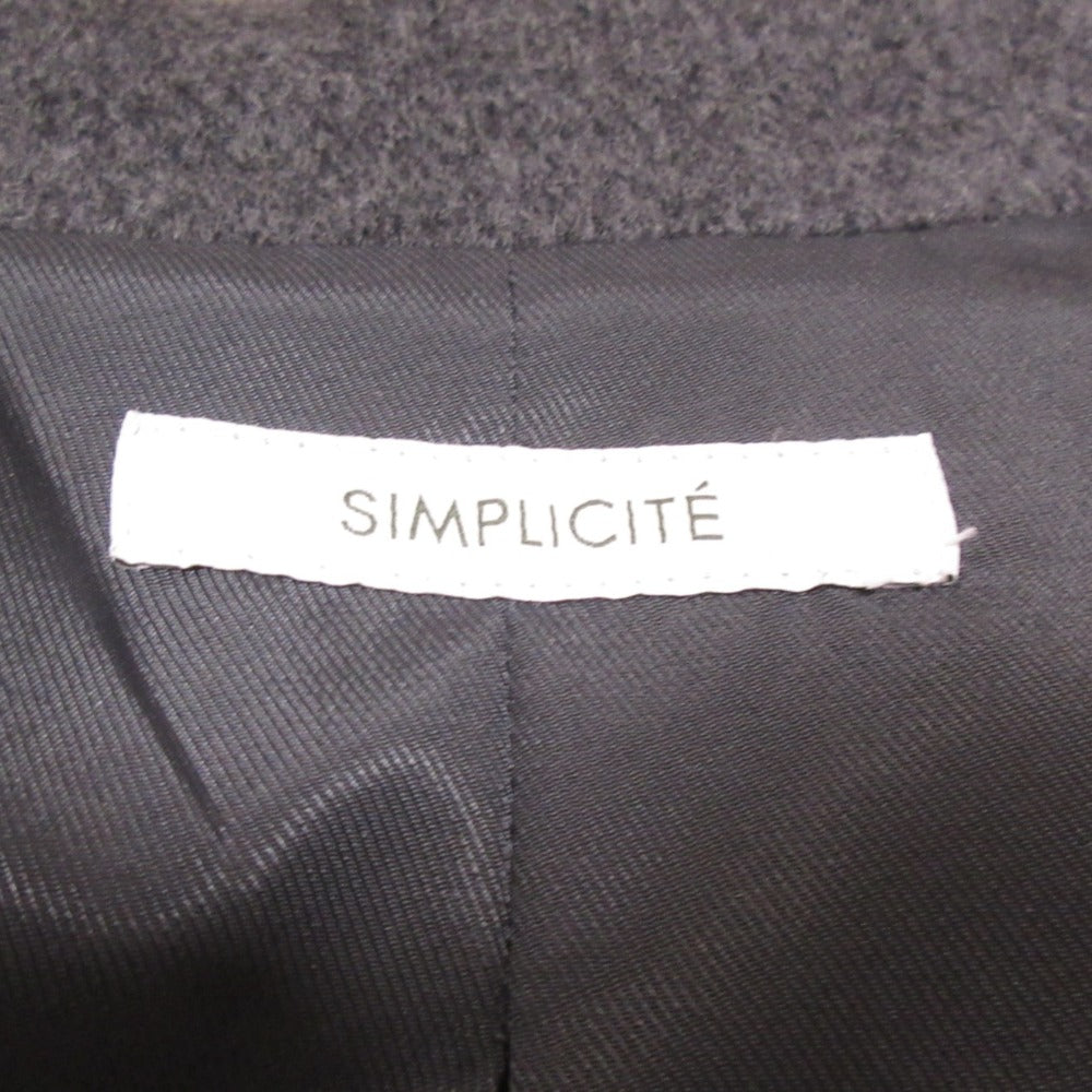 Simplicite W ビーバーテント ウール トレンチ コート