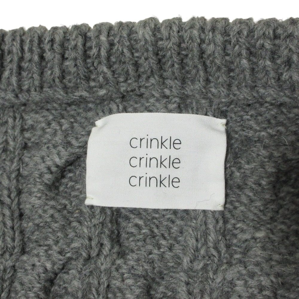crinkle crinkle crinkle ケーブルニットカーディガン