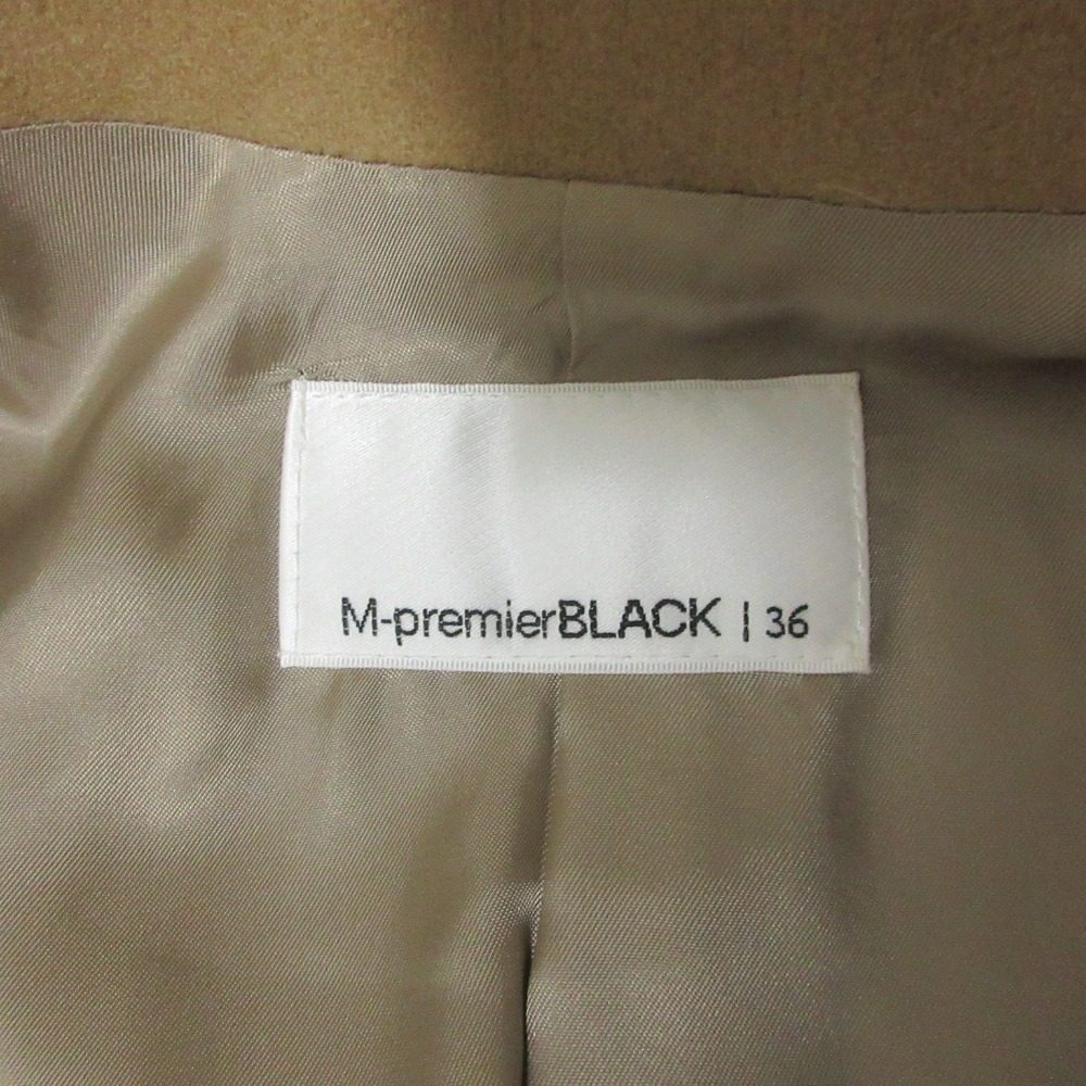 M-premierBLACK カシミヤ トレンチ コート