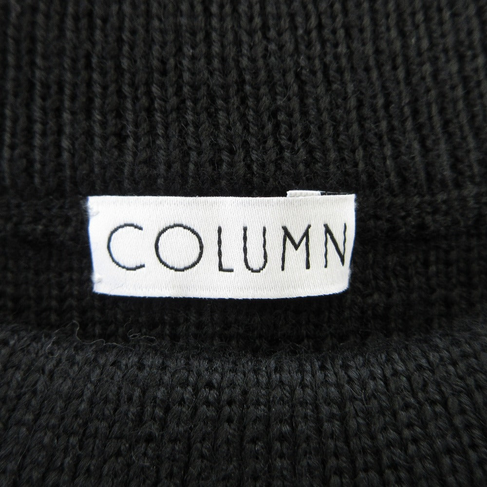 COLUMN クロシェ ニット フリンジ ポンチョ