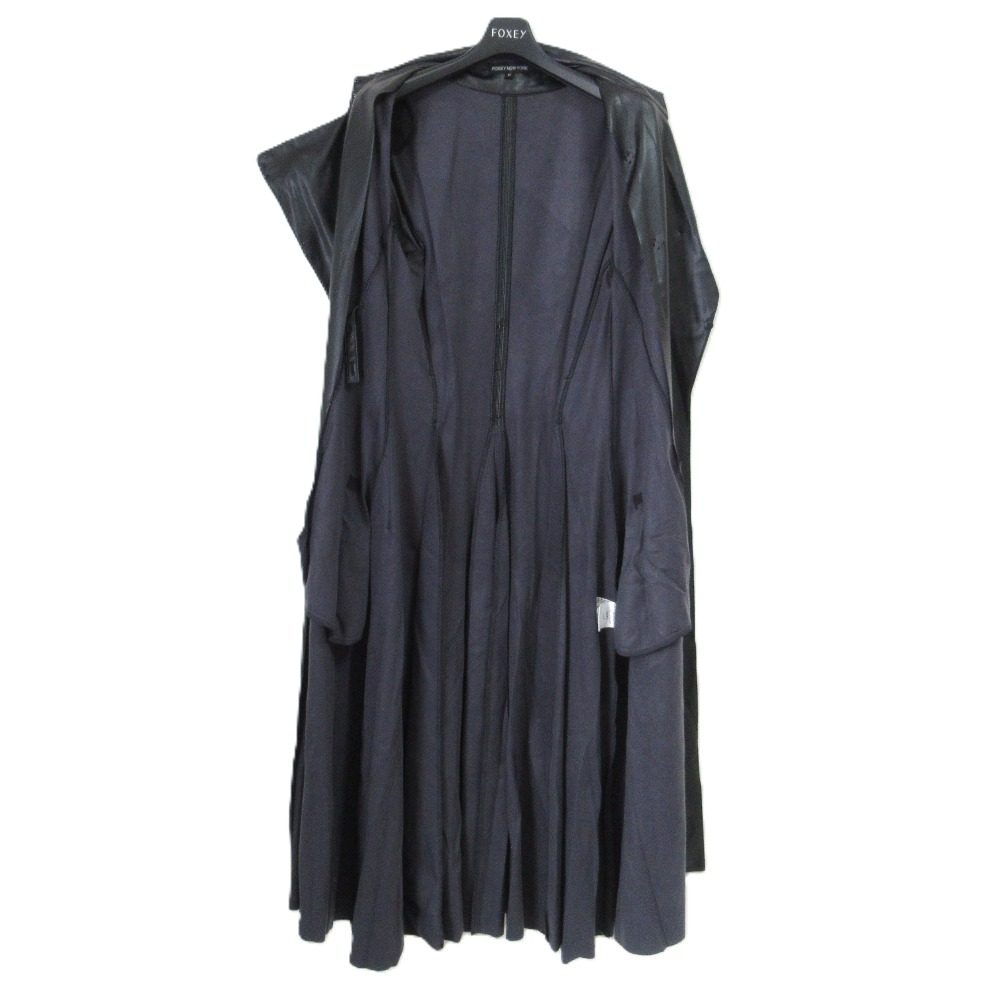 FOXEY NEW YORK フェイク レザー コート