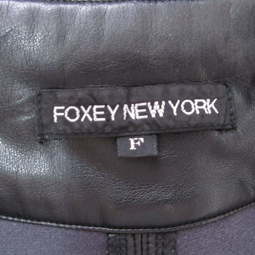 FOXEY NEW YORK フェイク レザー コート