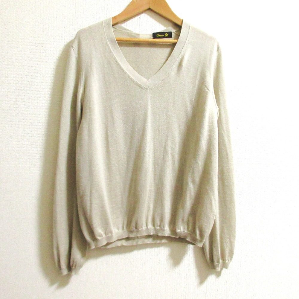 Drawer カシミヤ シルク ブレンド ニット トップ