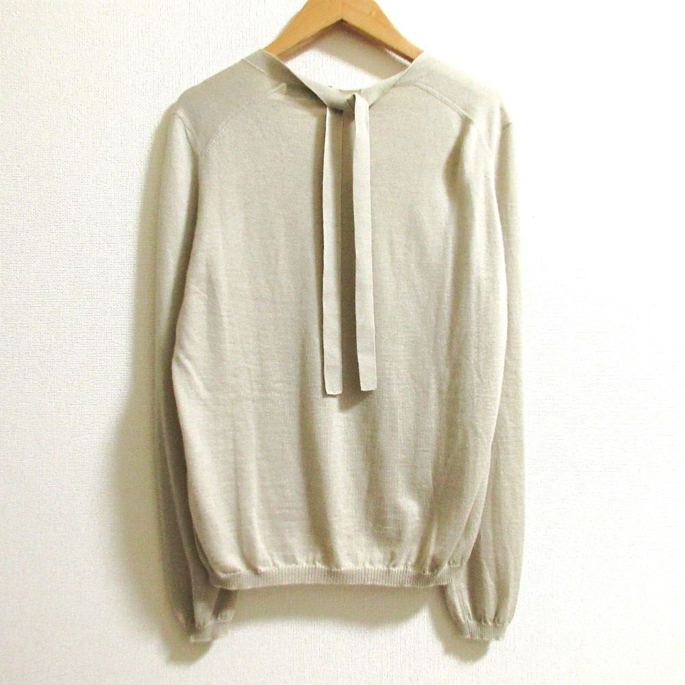 Drawer カシミヤ シルク ブレンド ニット トップ