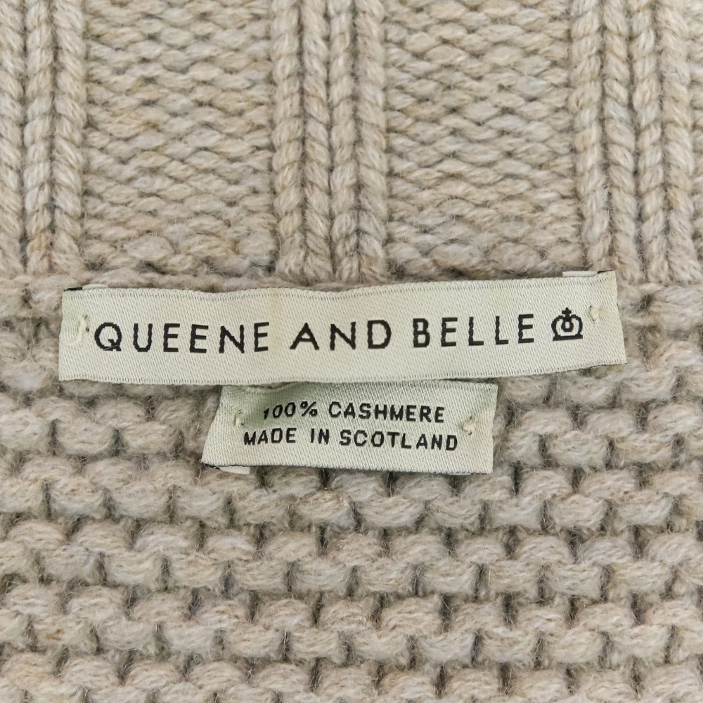 QUEENE AND BELLE カシミヤニットカーディガン