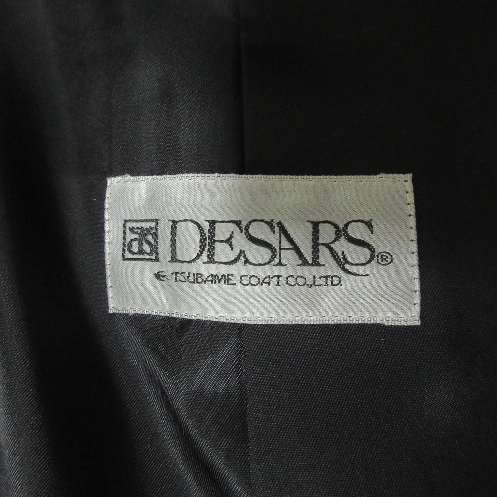 DESARS ツバメ コート カシミヤ ロング シングル カラー コート