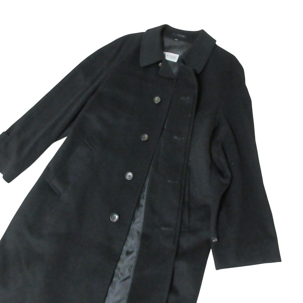 DESARS ツバメ コート カシミヤ ロング シングル カラー コート