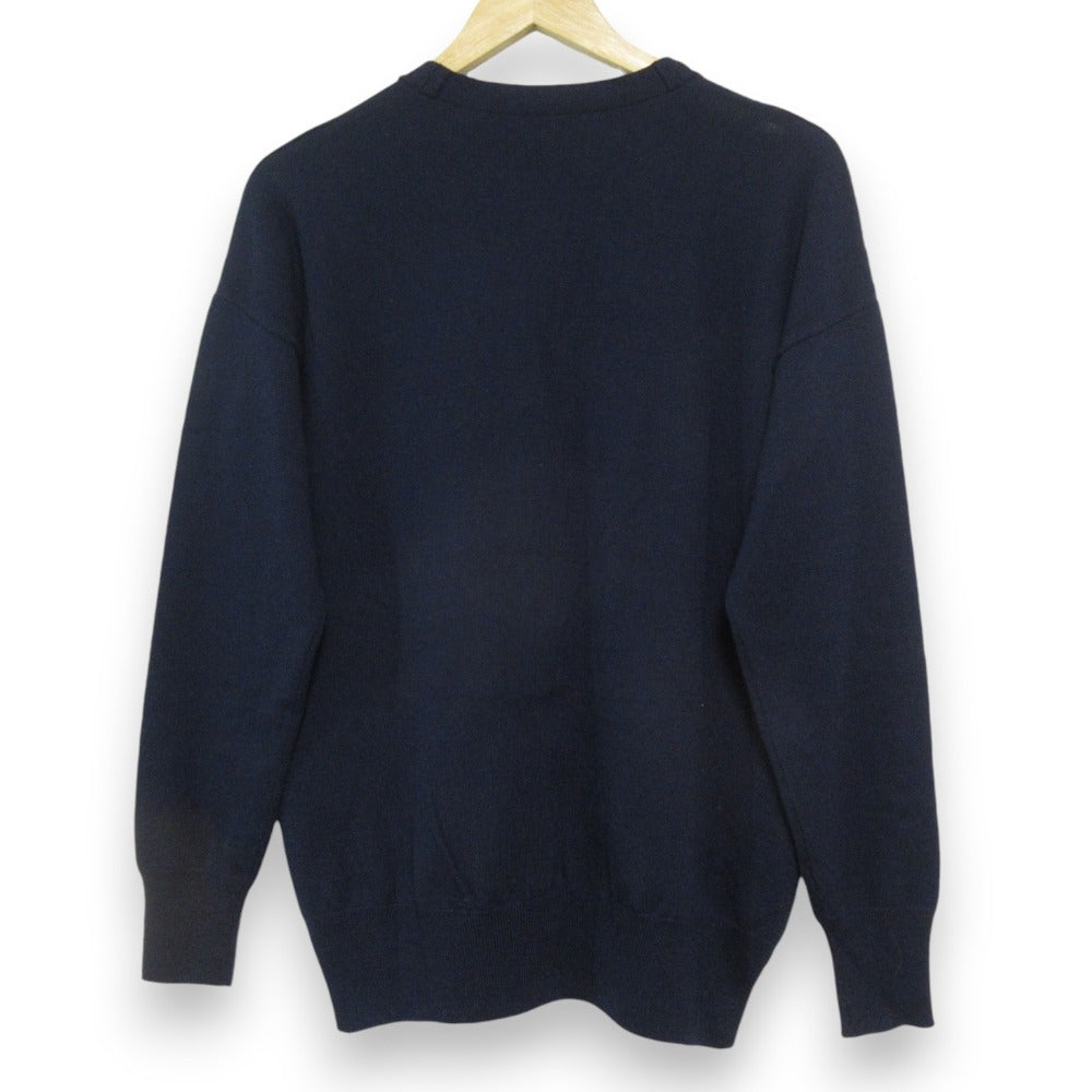 ロエベ アナグラム 刺繍 ウール ニット カーディガン