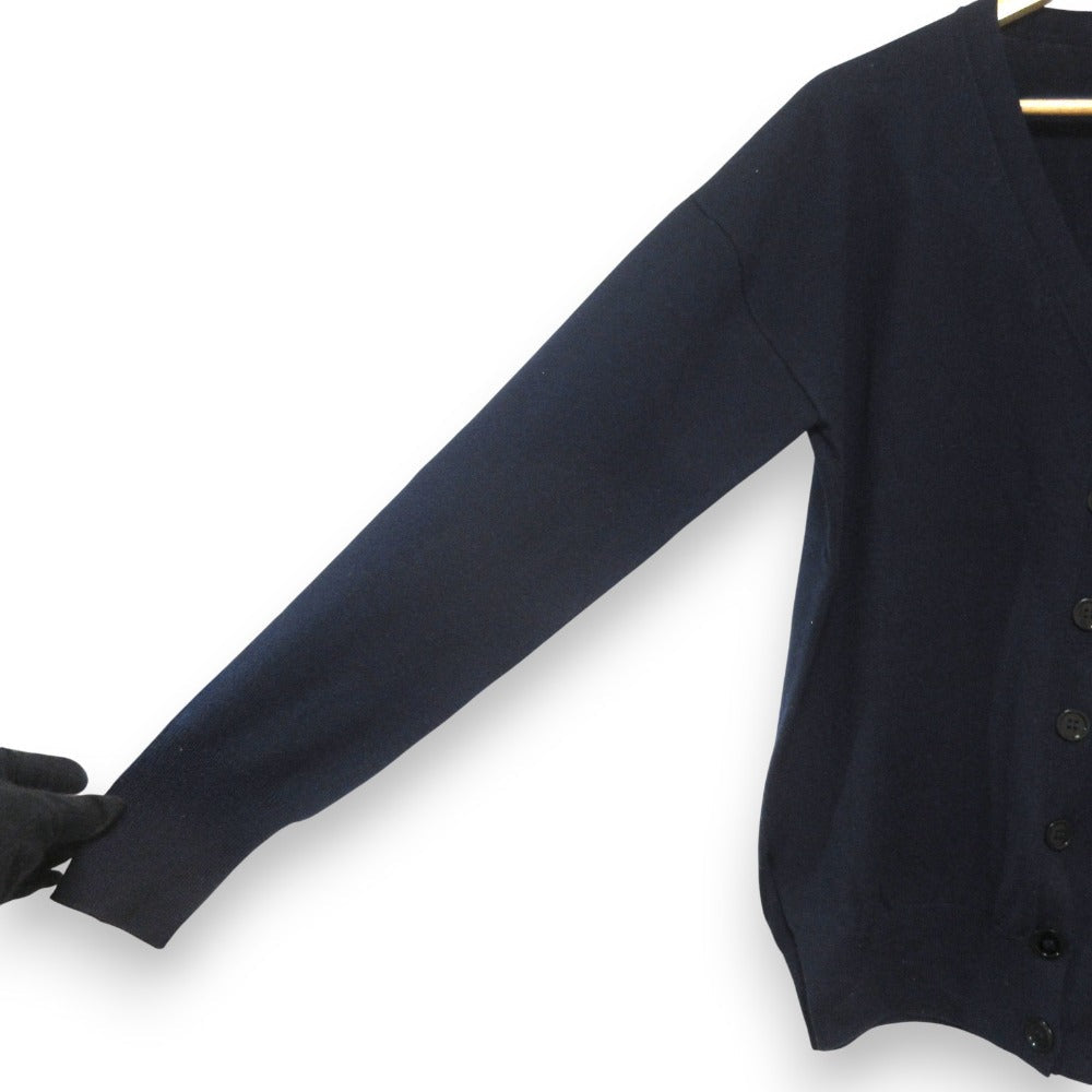 ロエベ アナグラム 刺繍 ウール ニット カーディガン