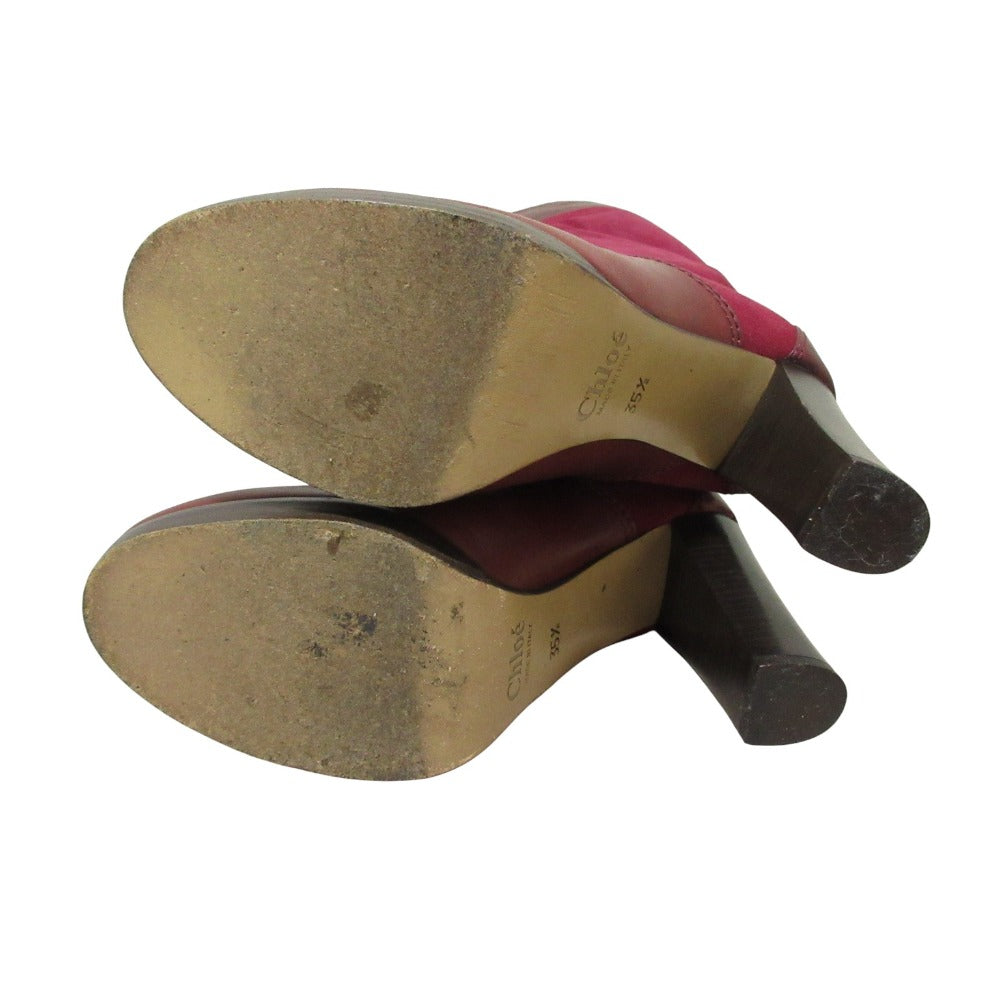 クロエ スエード レザー ロング ブーツ