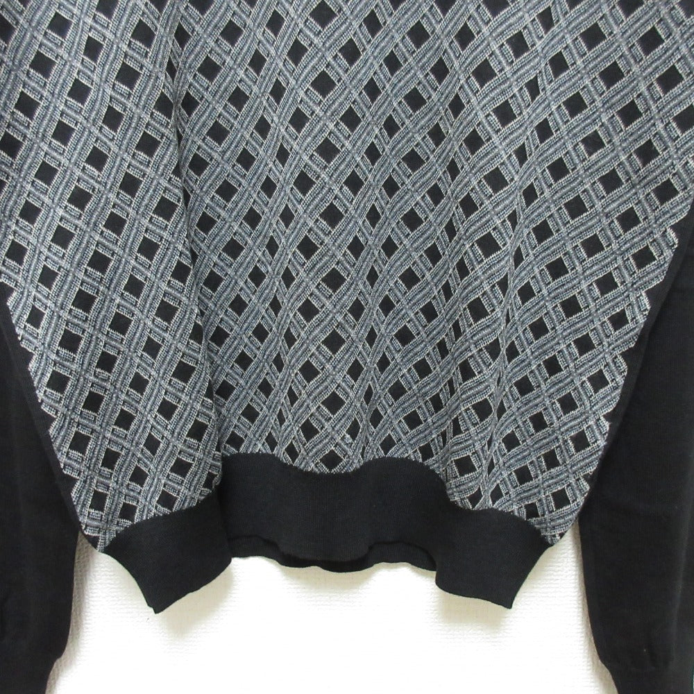 プラダ チェック ジャカード ウール セーター