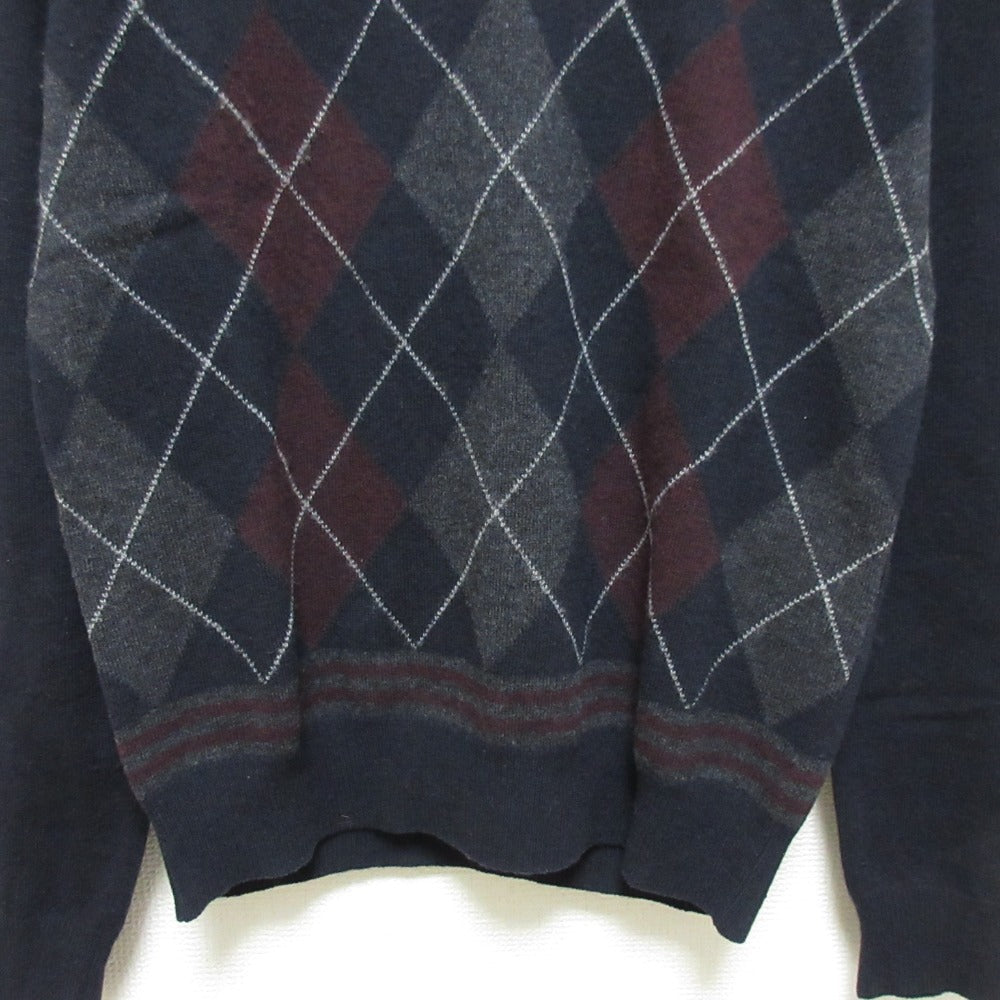 プラダ スポーツ アーガイル ウール ニット セーター