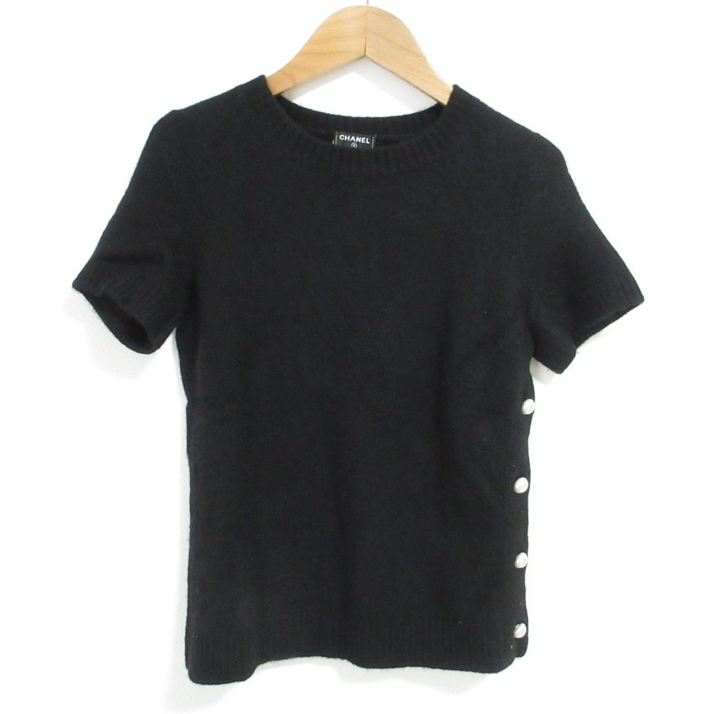 シャネル カシミヤショートスリーブニットセーター