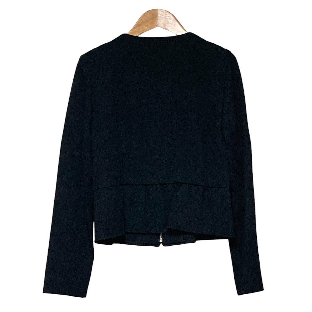 ANAYI ノー カラー ペプラム ジャケット セット アップ