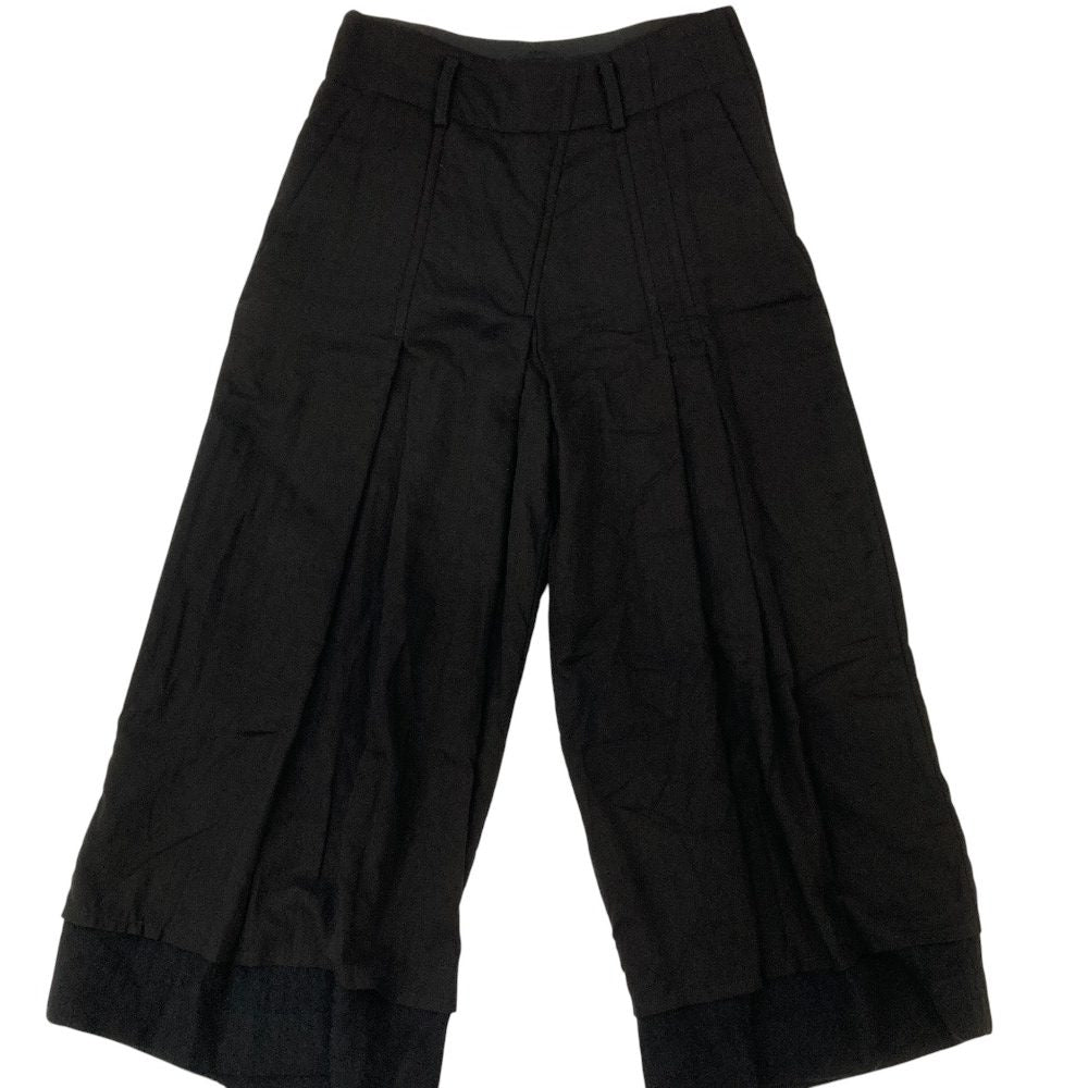 ヨウジヤマモト COTTON WOOL RANDOM TUCKパンツ