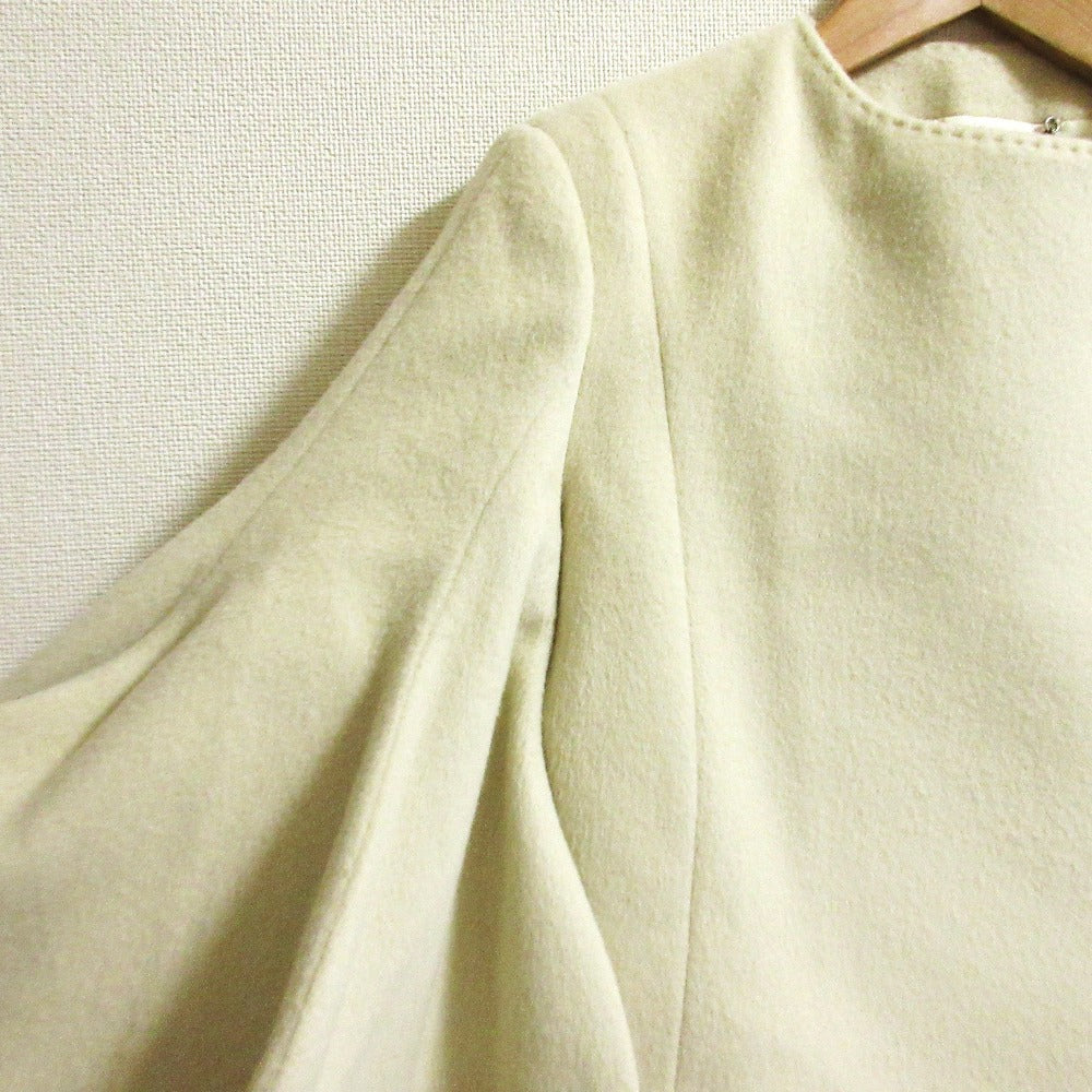 ステラ マッカートニー ウール カシミヤ ノーカラー ジャケット