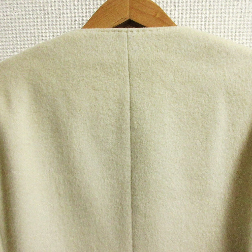 ステラ マッカートニー ウール カシミヤ ノーカラー ジャケット