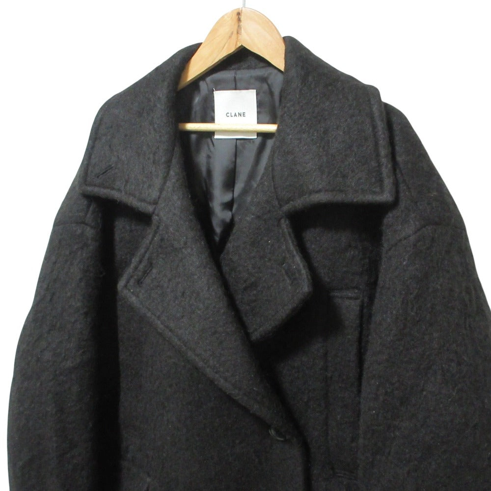 クラネ SHORT SHAGGY COCOON OVER COAT ウールコート