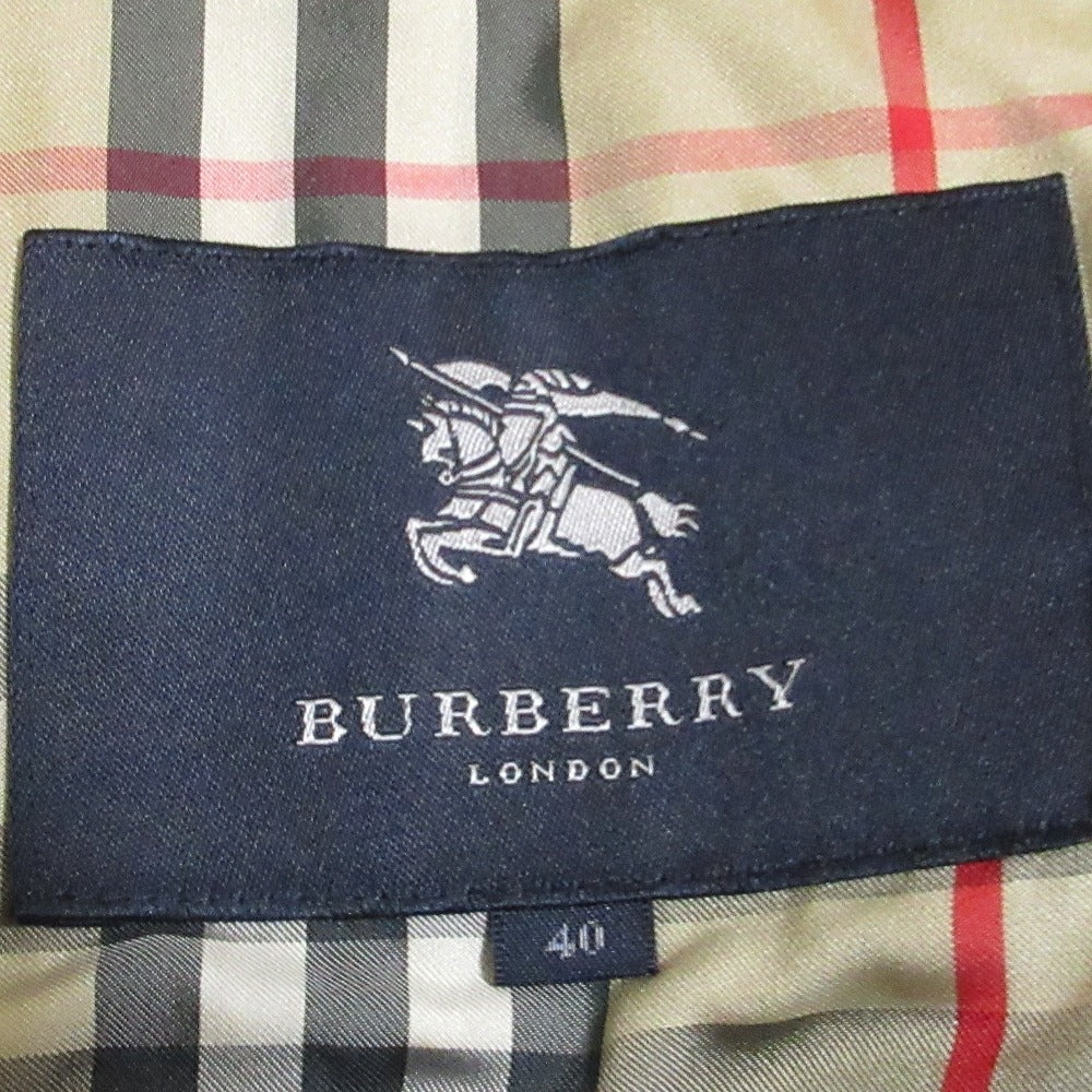 バーバリー ロンドン ノバ チェック キルティング ライナー モッズ コート