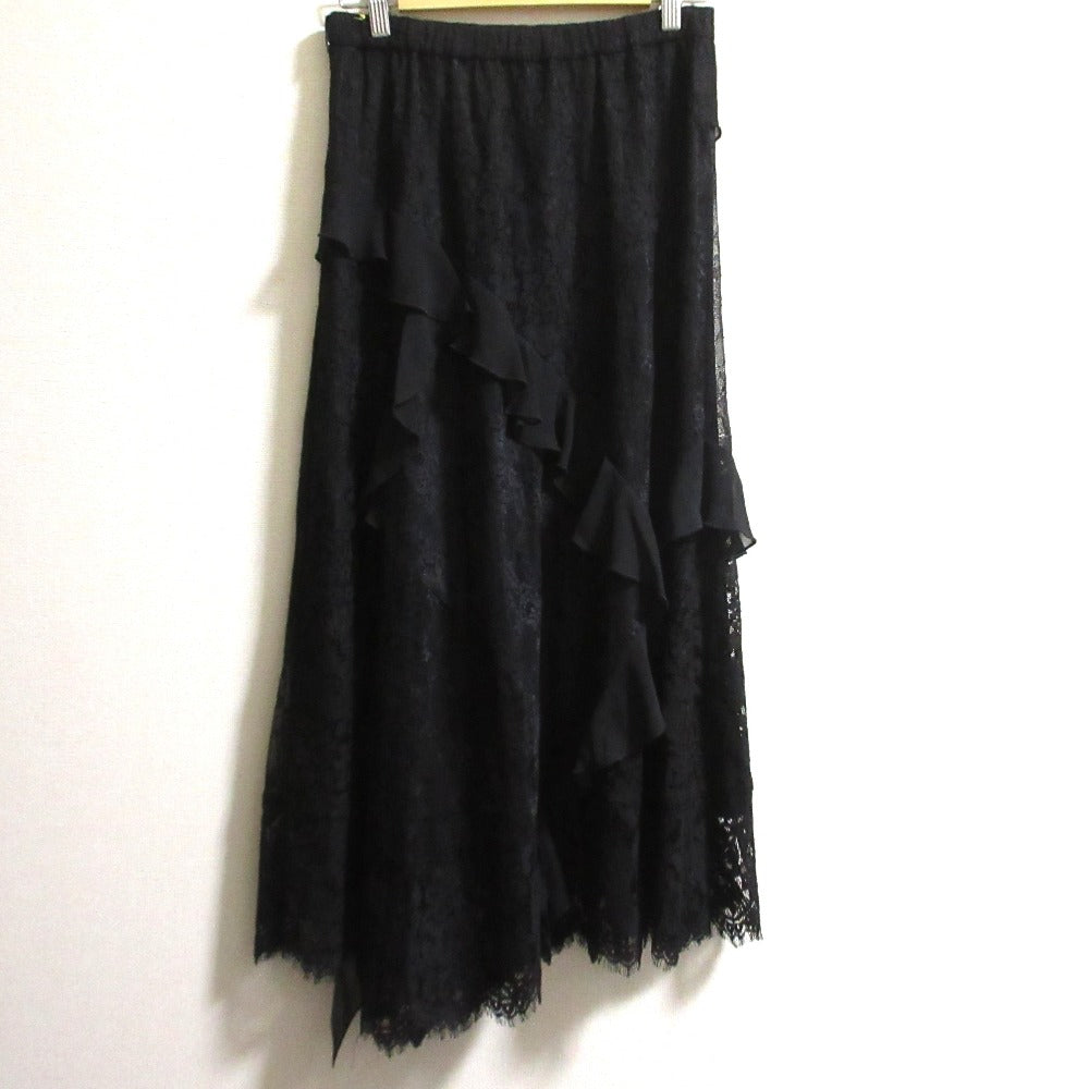 GRACE CONTINENTAL シフォン トリミング レース スカート