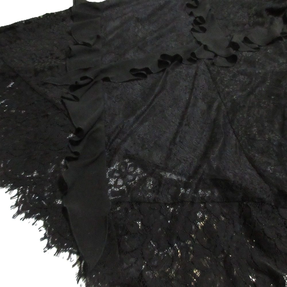 GRACE CONTINENTAL シフォン トリミング レース スカート