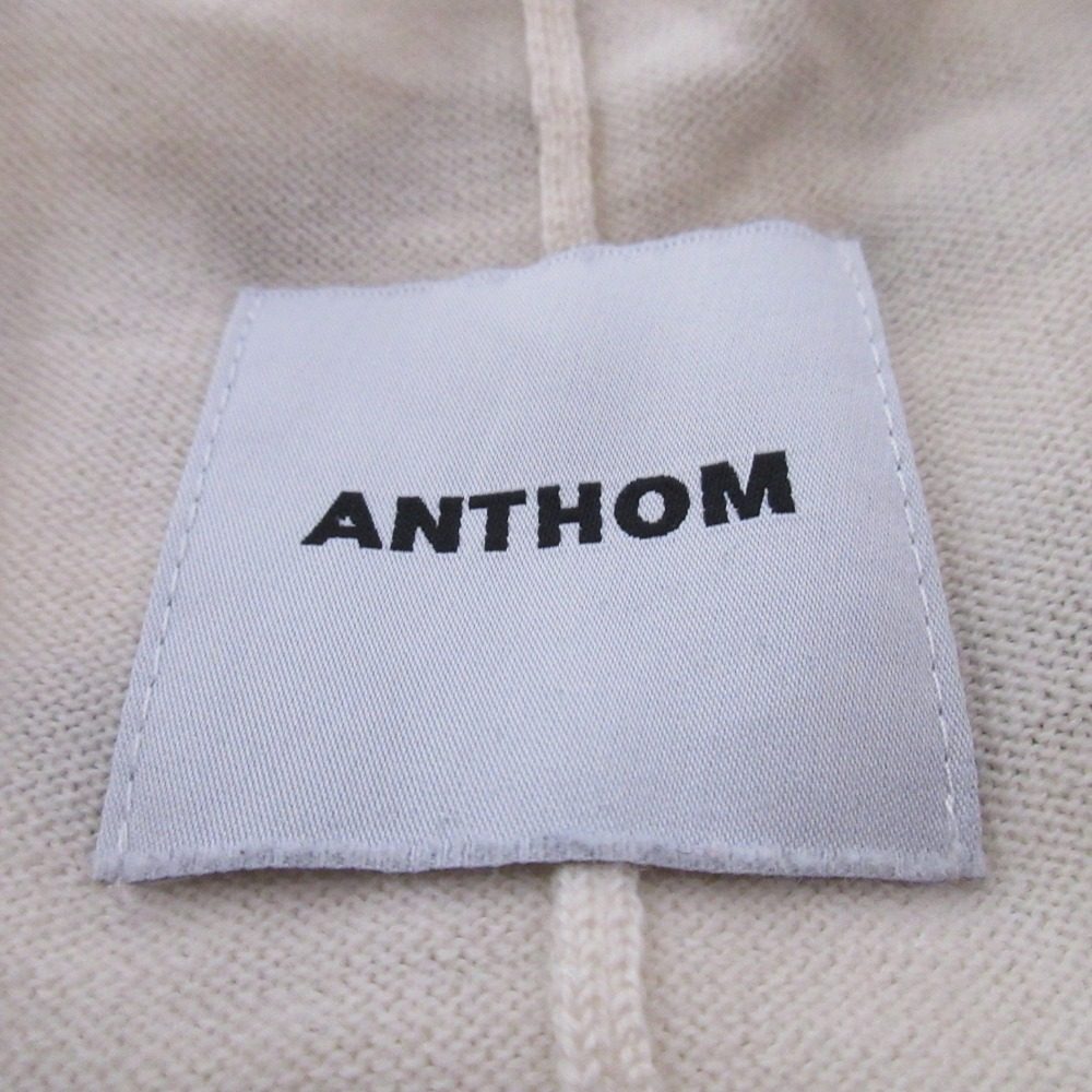 ANTHOM Vネックボーダーニットプルオーバー