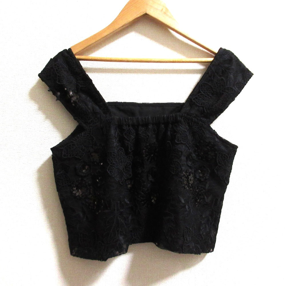 ダイアグラム チュール刺繍タンクトップ
