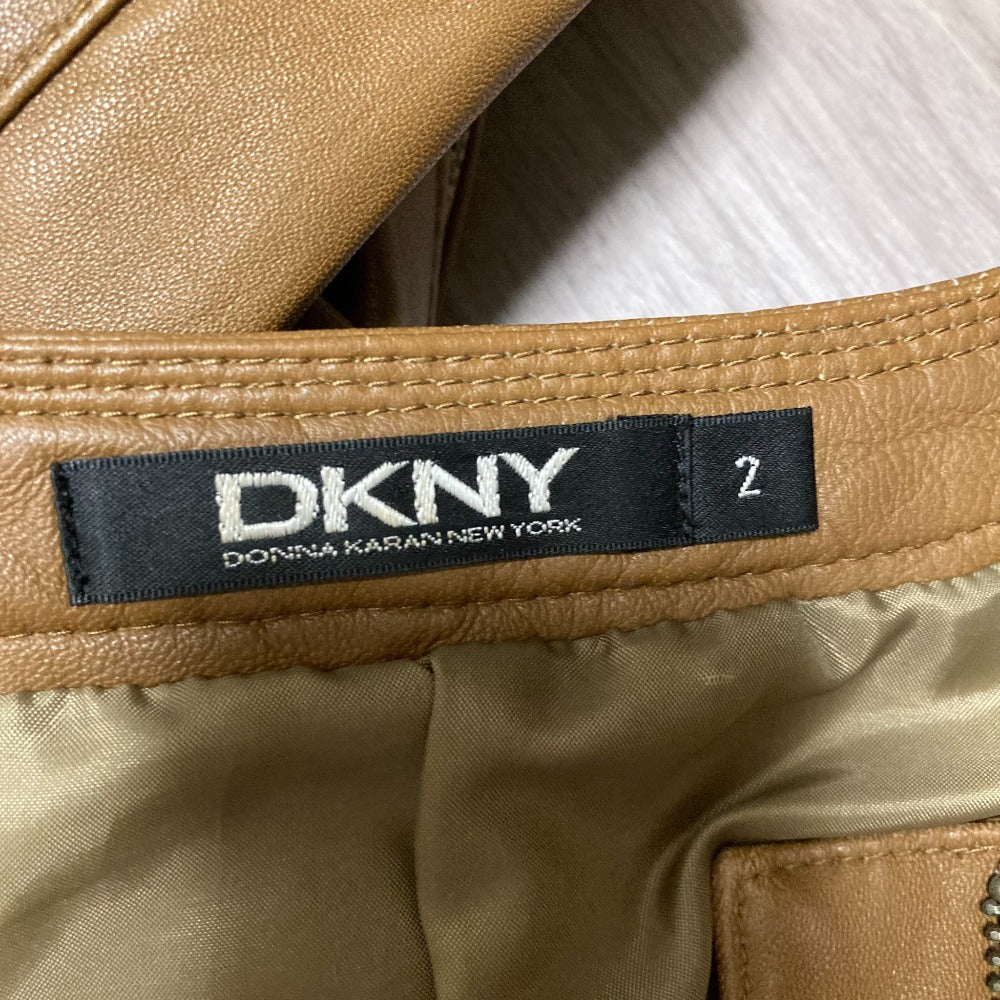 DKNY ラム レザー ライダース ジャケット