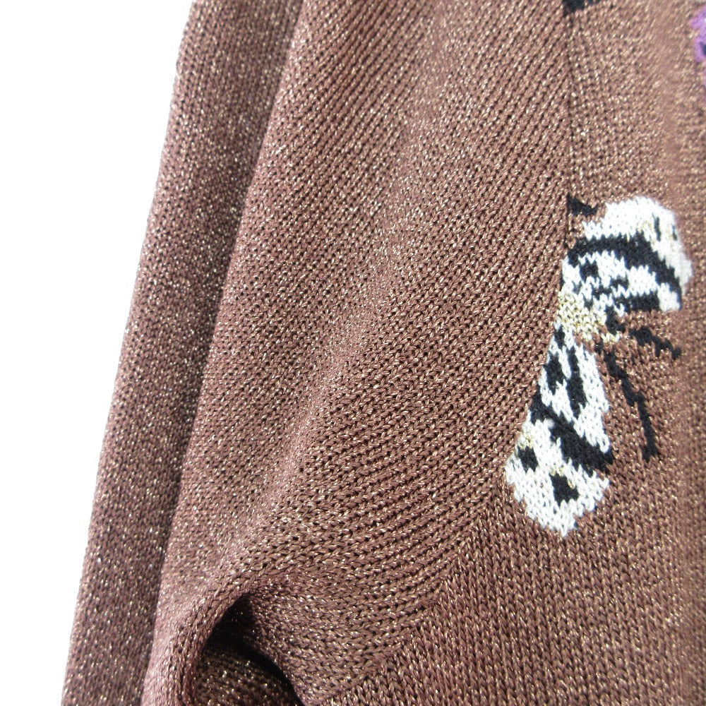 トヨコサイトウ 蝶々刺繍ニットワンピース