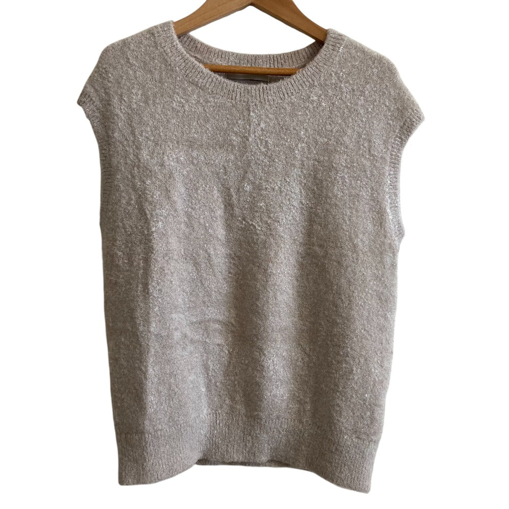 ジャスグリッティー 24AW ラメベロアフレンチプルオーバーニットカットソー