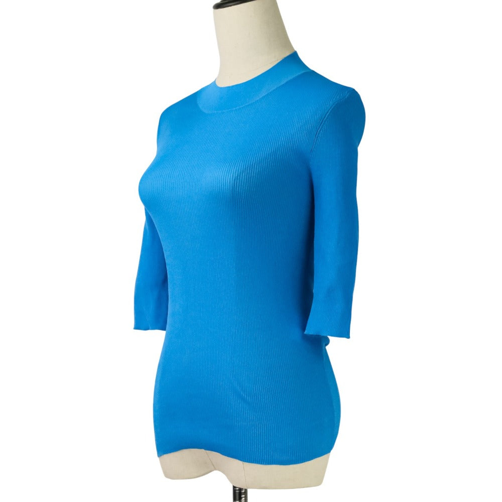 エンフォルド RIB STAND NECK HALF SLEEVE ニットトップス