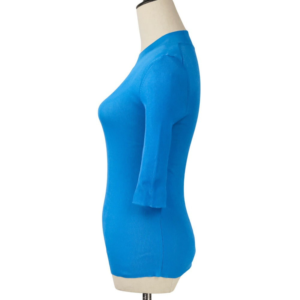 エンフォルド RIB STAND NECK HALF SLEEVE ニットトップス