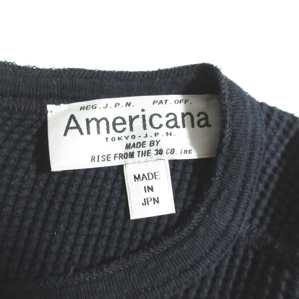 アメリカーナ バックボタンニットチュニック