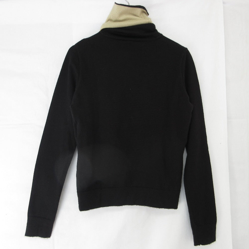 シャネル ロゴ カシミヤタートルネックニット