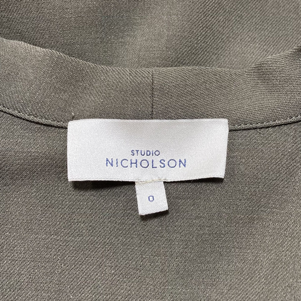 STUDIO NICHOLSON ウールVネックブラウス