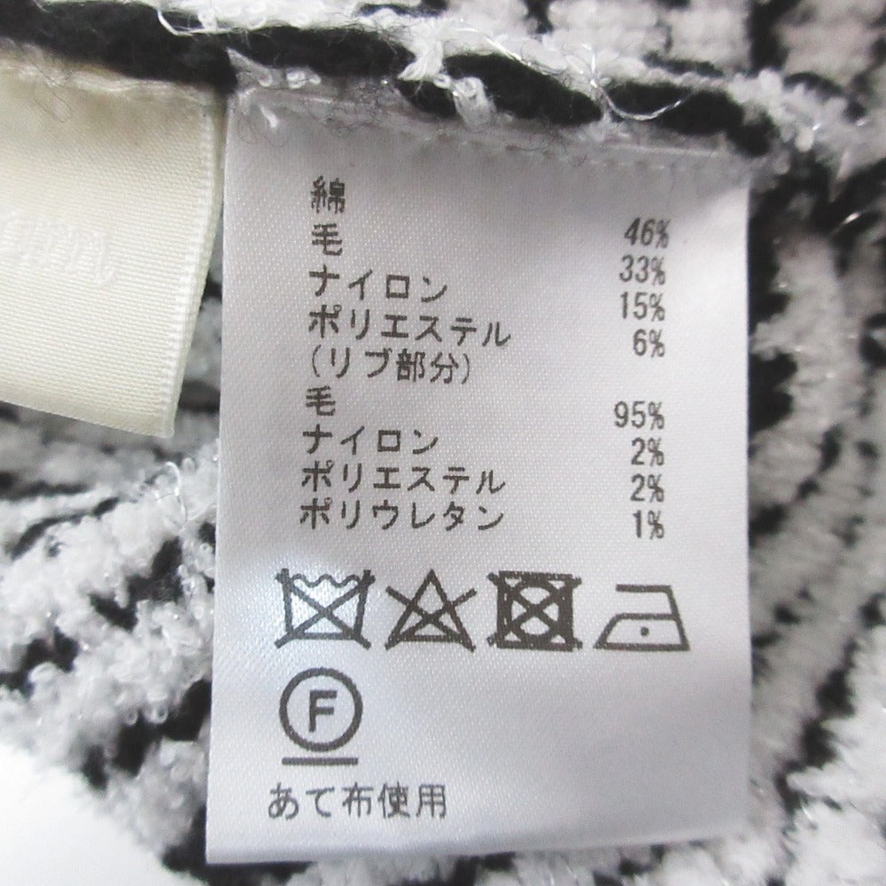 ダイアグラム チェッククルーニットカーディガン