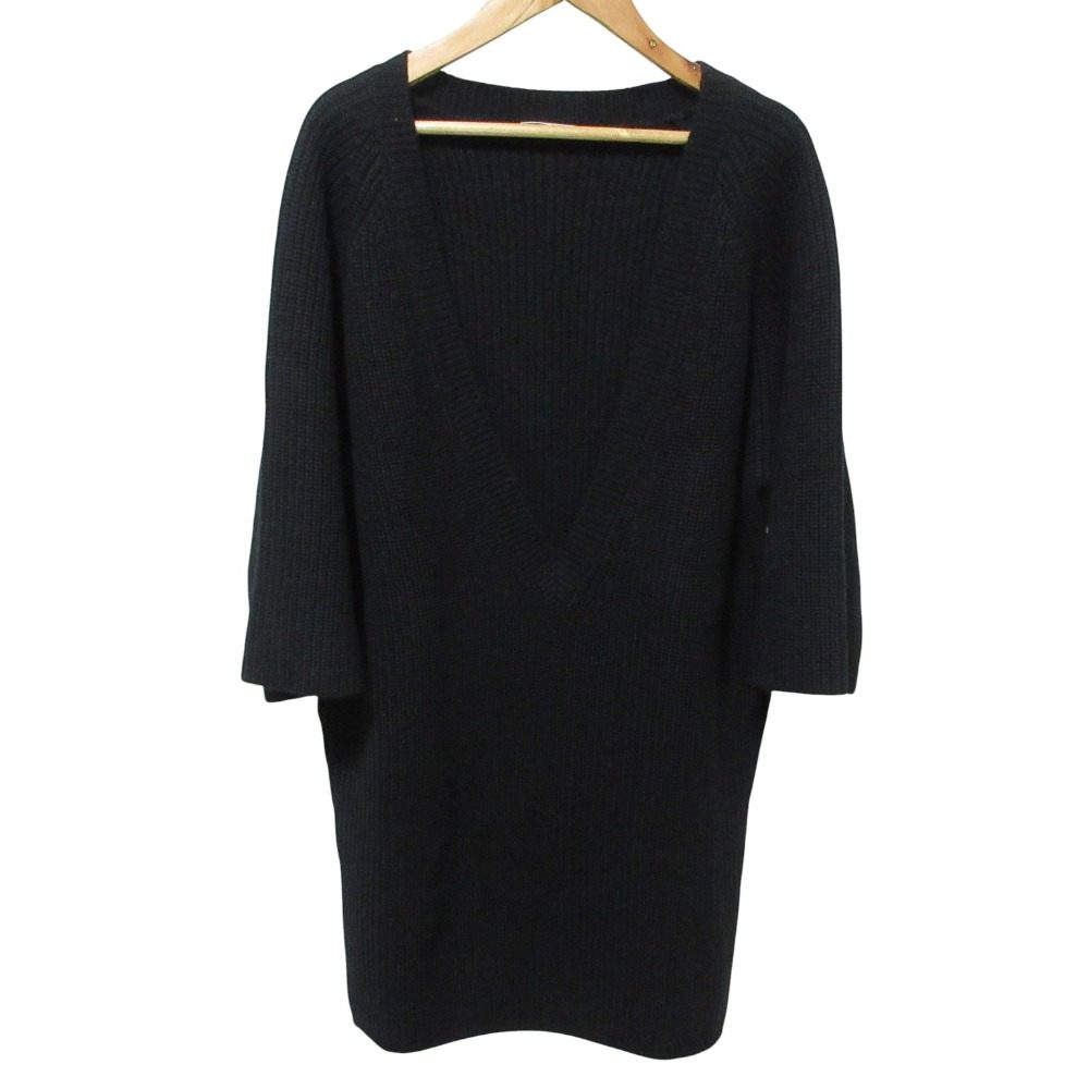 クロエ Vネック カシミヤ ニットワンピース