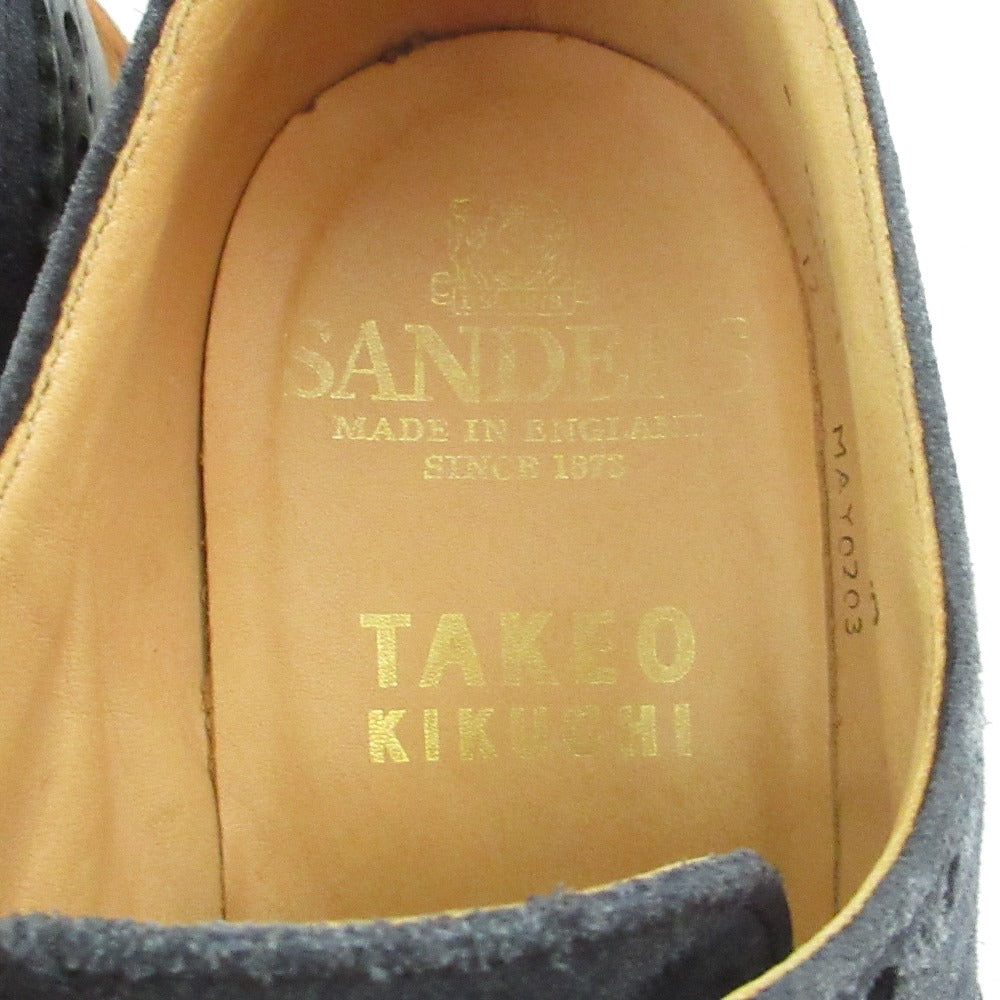 サンダース × タケオキクチ ウィングチップ レザーシューズ