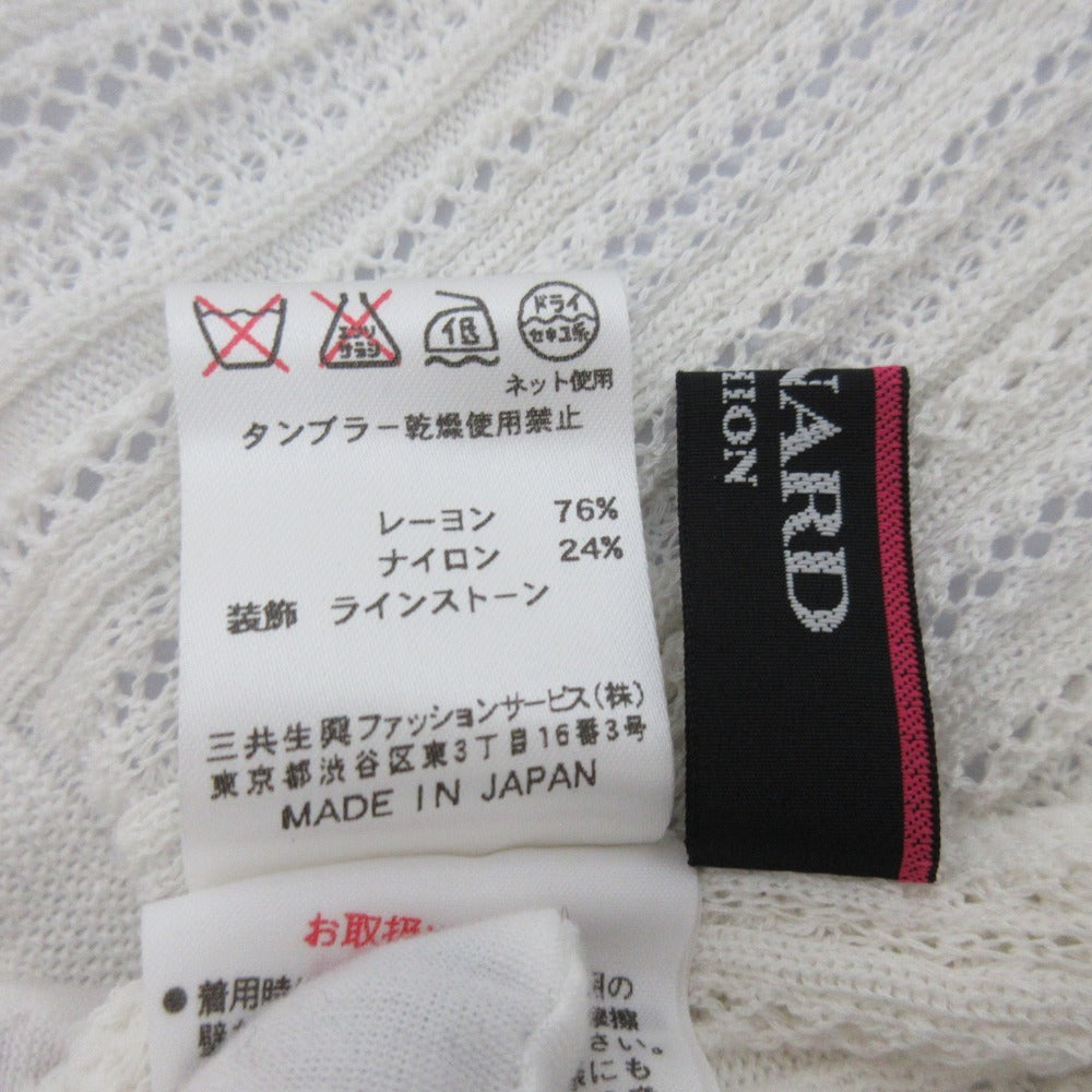 レオナール レーシーニットカーディガン
