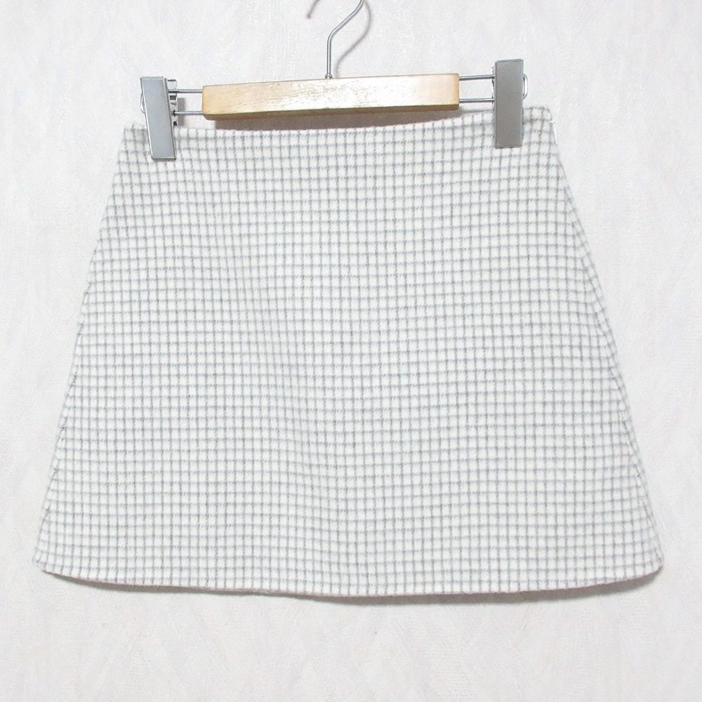 セオリー PATTERN COAT HW MINI S ウールスカート
