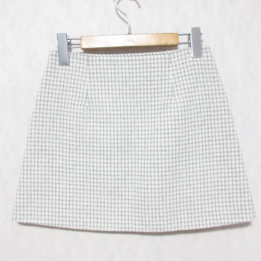 セオリー PATTERN COAT HW MINI S ウールスカート