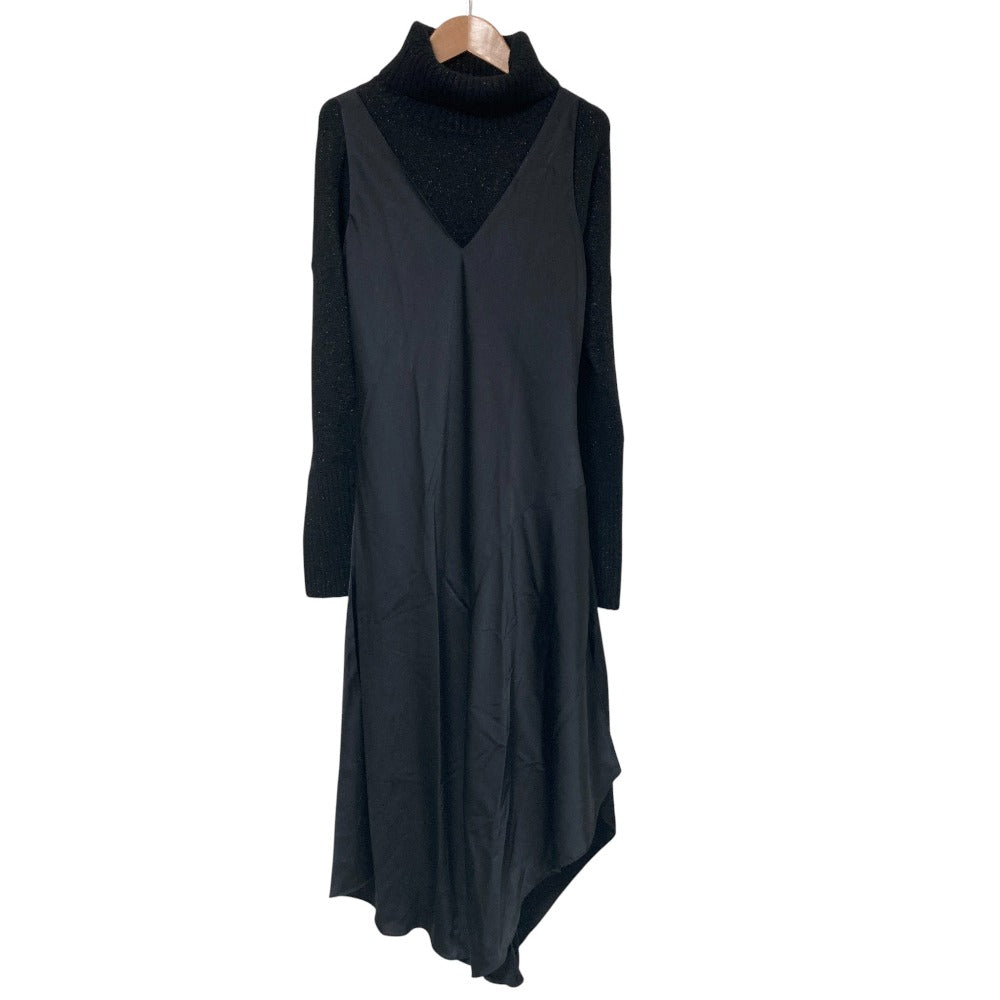 オールセインツ ARTA DRESS ニットレイヤードワンピース