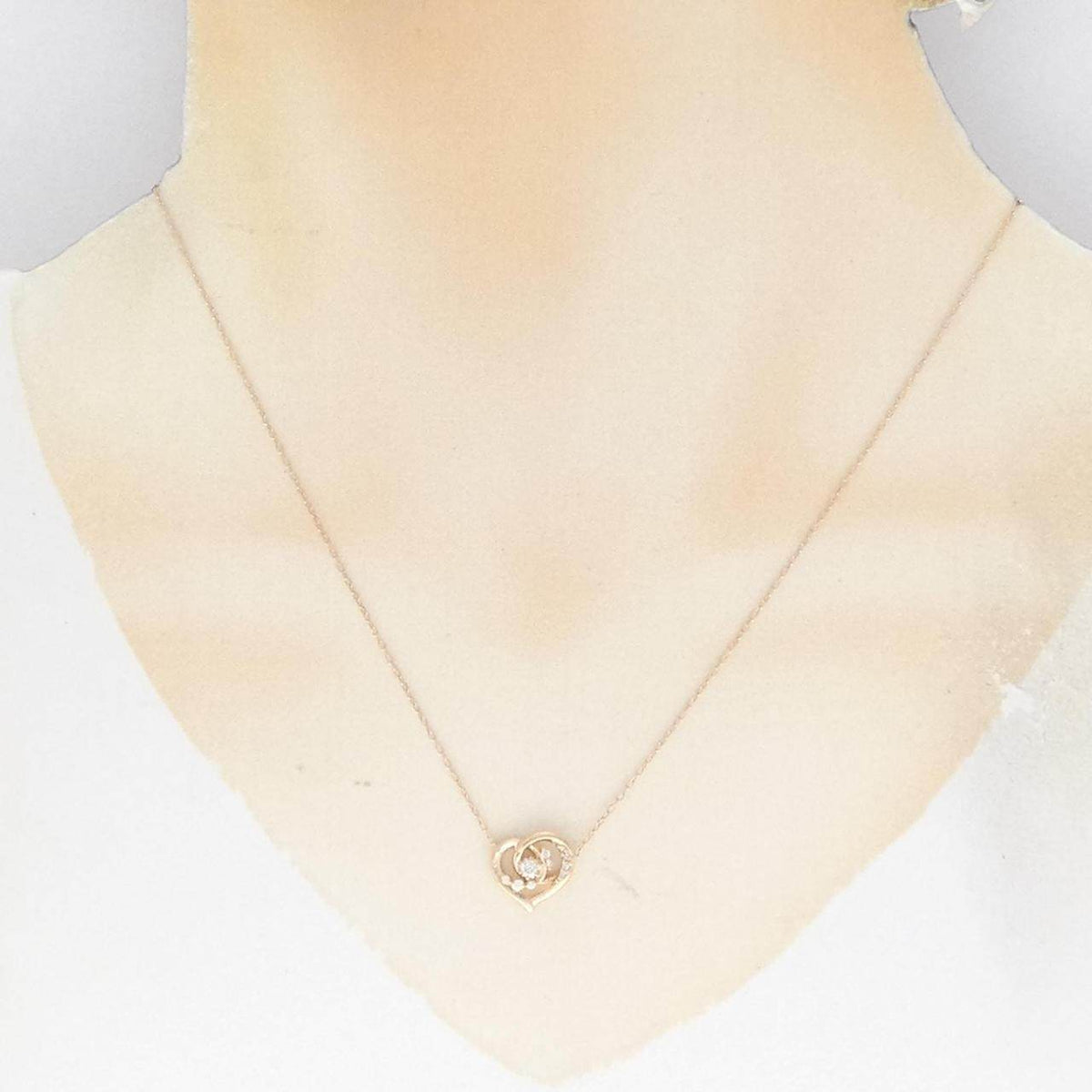 ヨンドシー K18ピンクゴールド ダイヤモンド ネックレス