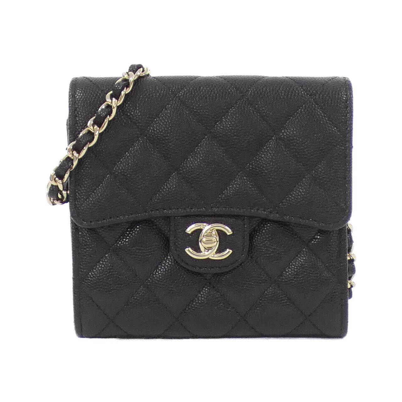 シャネル AP3061 キャビアスキン チェーンクラッチ