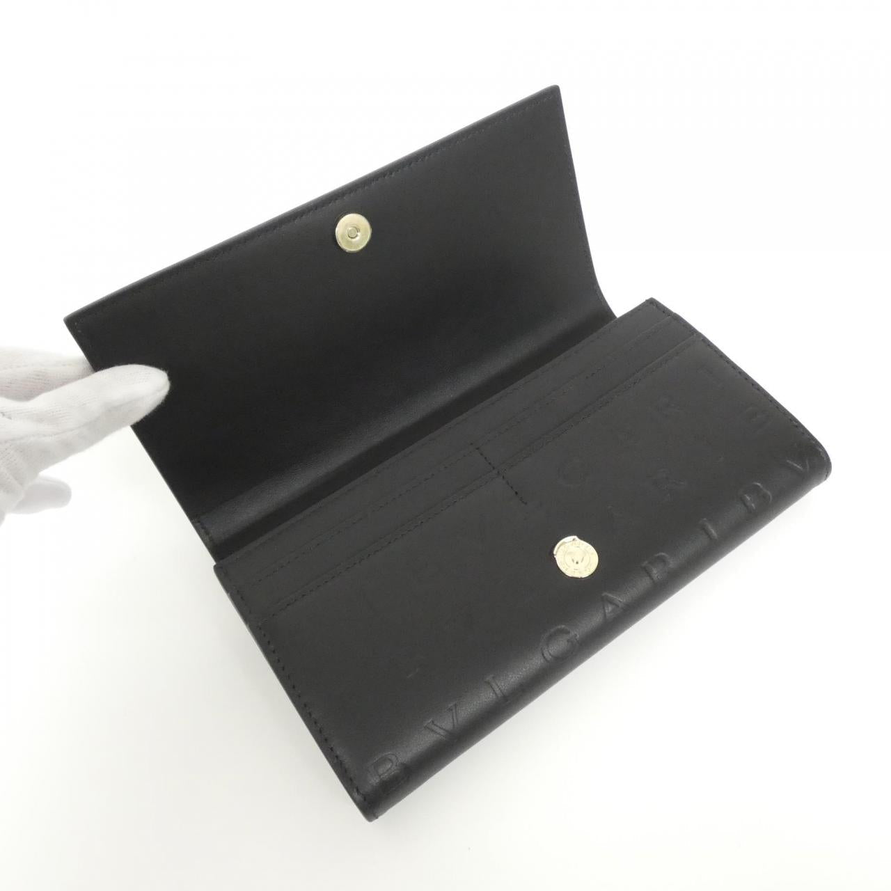 ブルガリ BVLGARI LOGO カーフ長財布