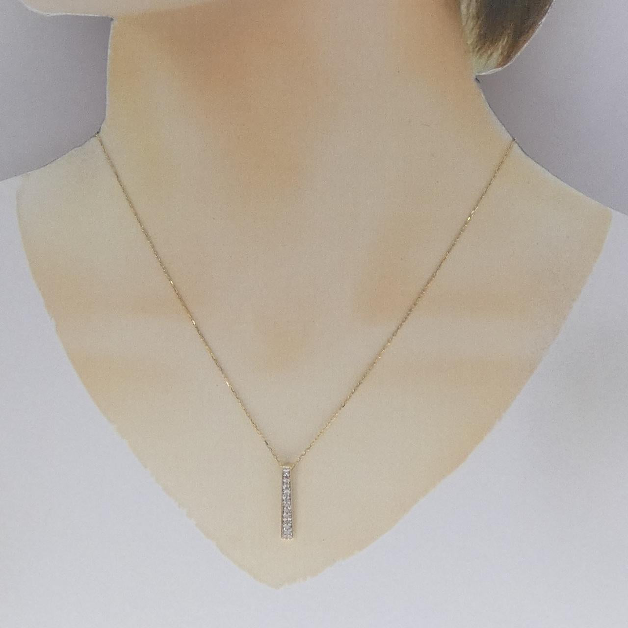 375YG Au750YG 375WG ダイヤモンド ネックレス