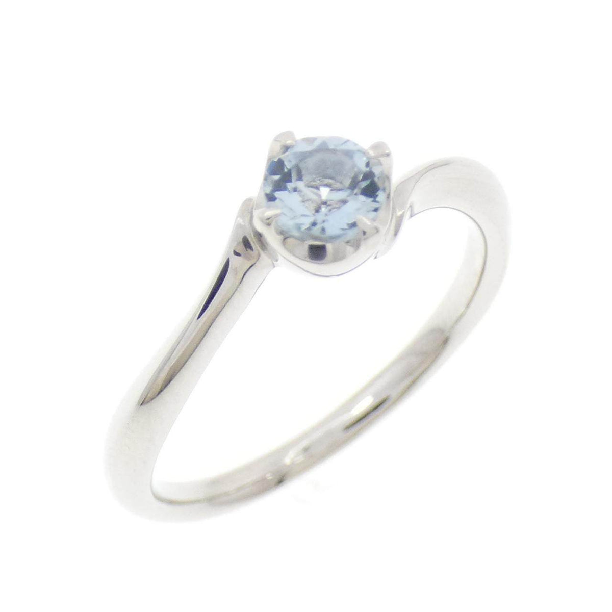 4℃ プラチナ950 アクアマリン リング
