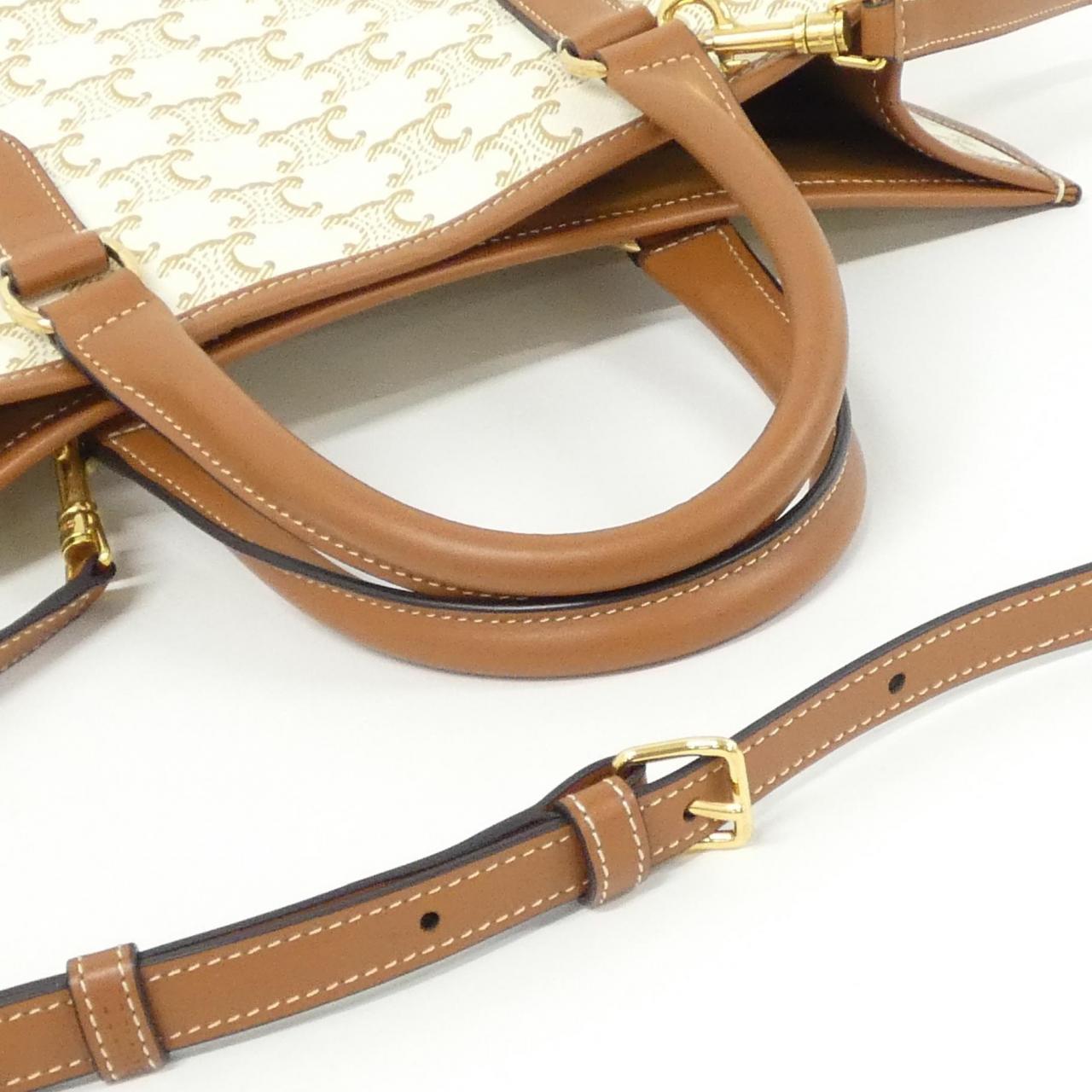 セリーヌ ミニホリゾンタルカバ トリオンフキャンバス トートバッグ