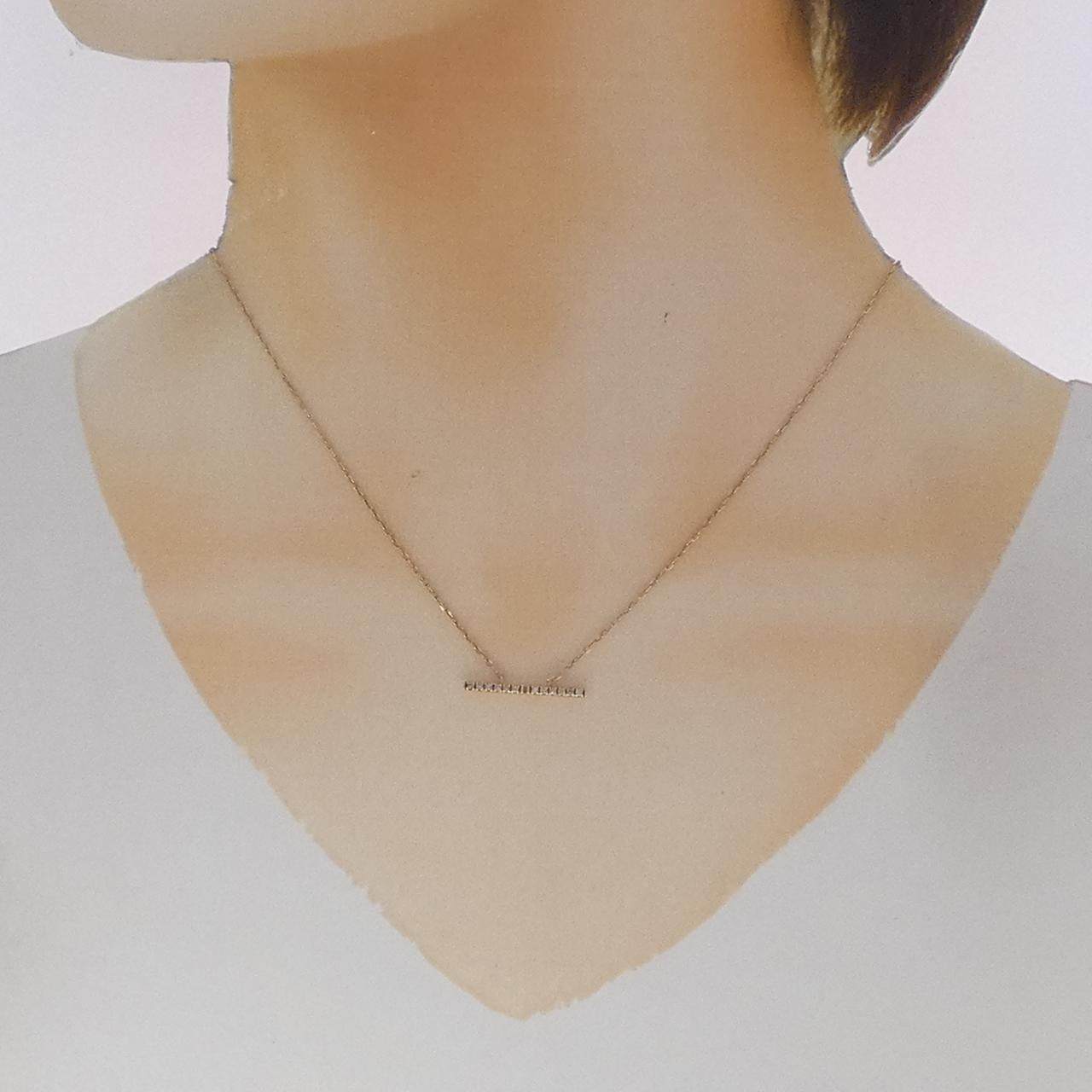 ヒロタカ K10イエローゴールド ダイヤモンドネックレス