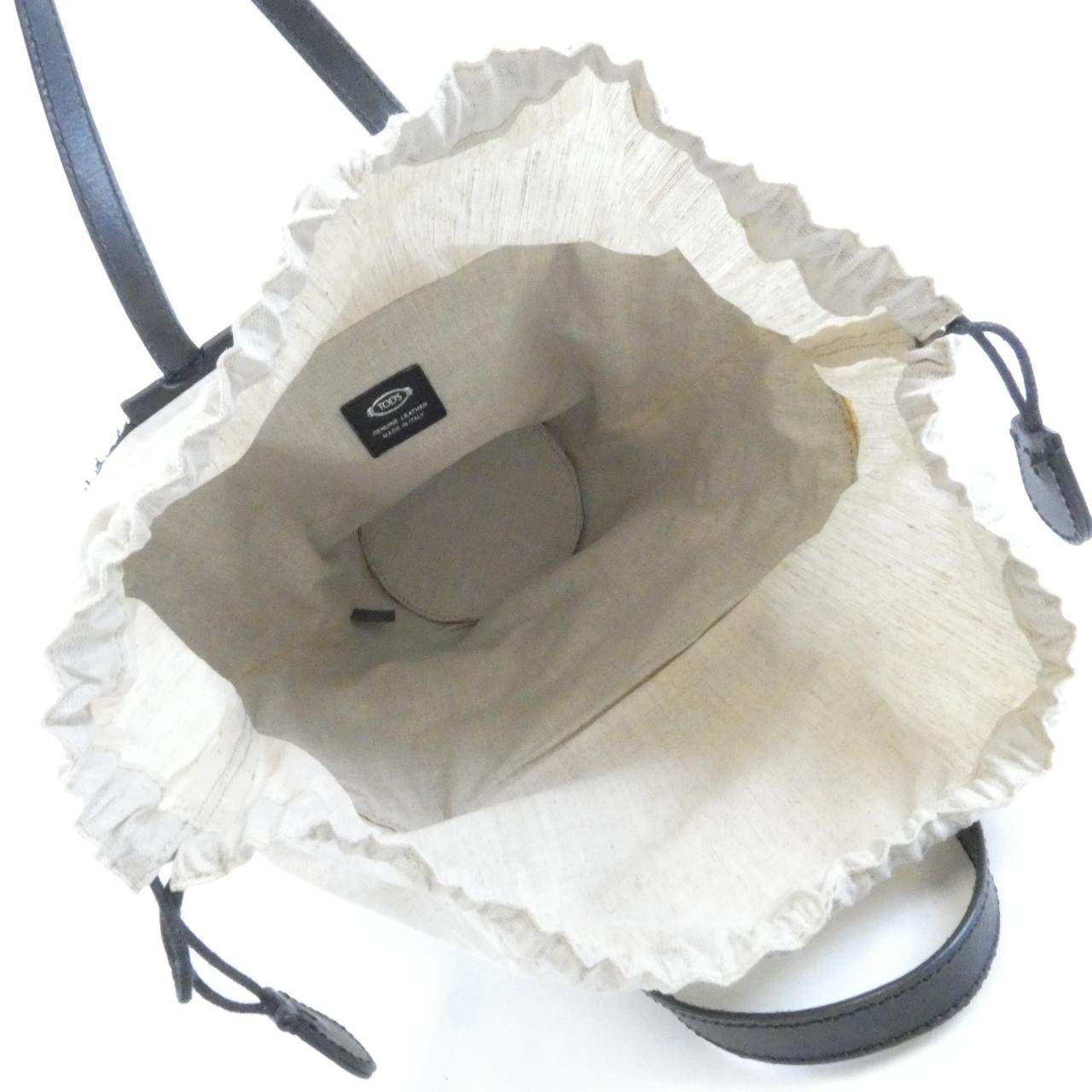 トッズ ストロー レザー ショルダーバッグ